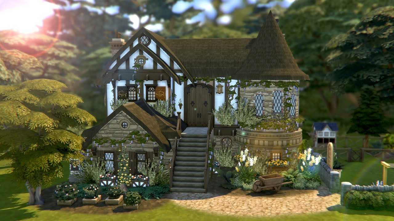 Fantastical Medieval Cottage | Sims 4 Speed Build [No CC]