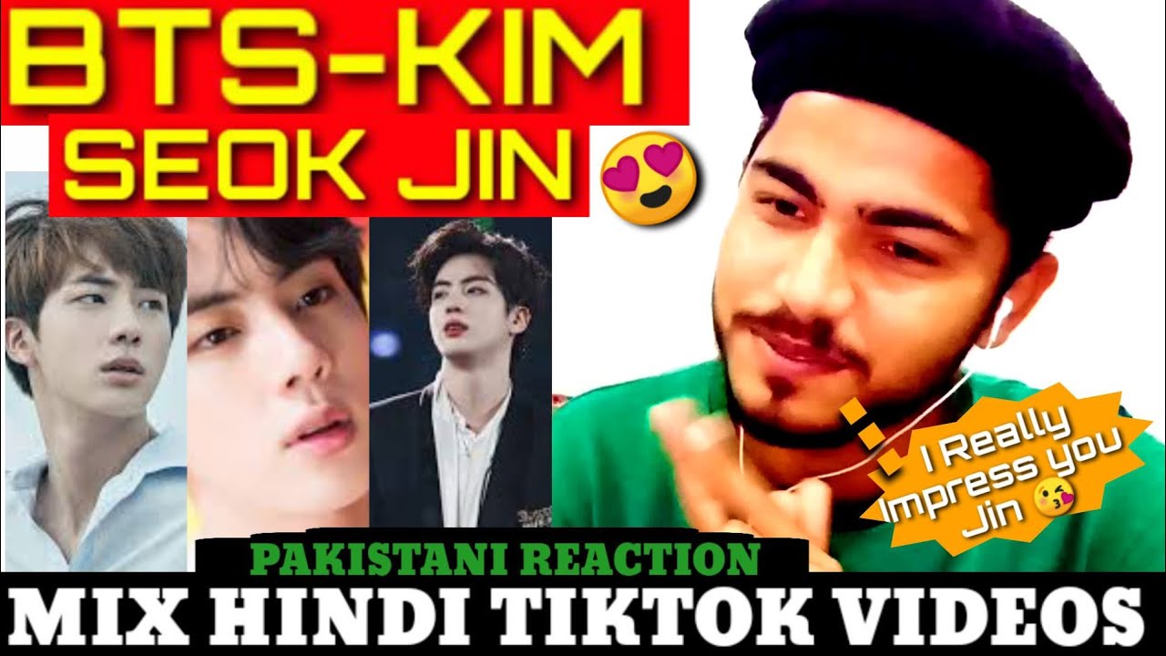 Pakistani Reaction On|BTS| Kim Seokjin latest Hindi Tiktok Videos Bts Army |Kpop Group| 🔥