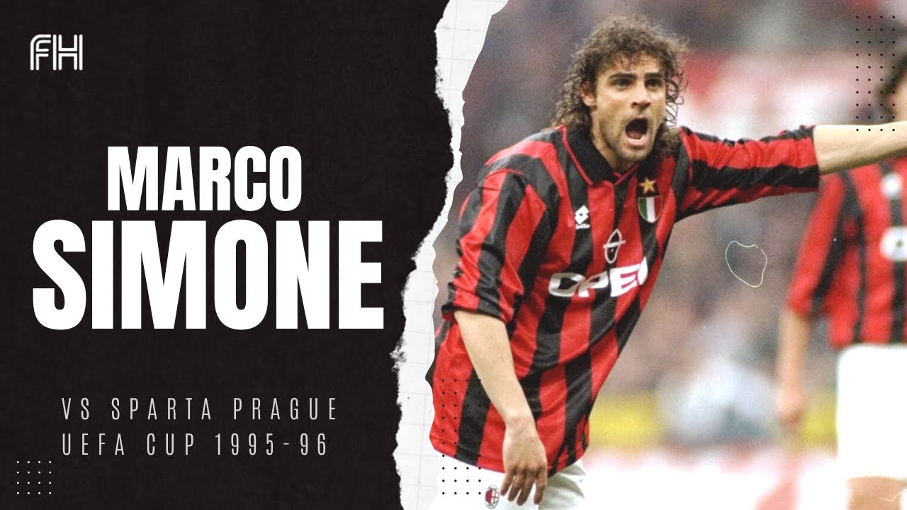 Marco Simone ● Skills ● AC Milan 2-0 Sparta Prague ● UEFA Cup 1995-96