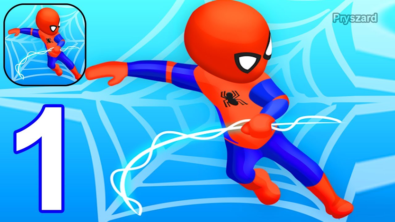 Web Master: Stickman Superhero - Gameplay Walkthrough Part 1 All Levels Spider-Stickman (Android)