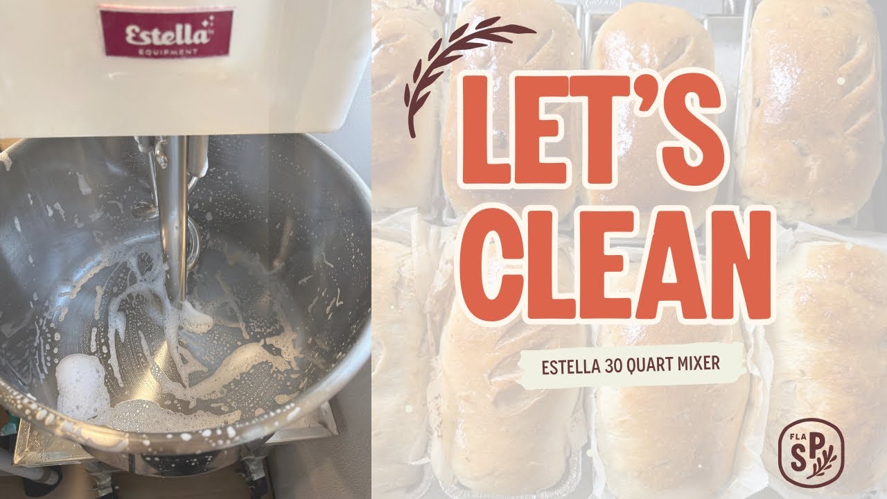 How to clean an Estella 30 quart Spiral Dough Mixer