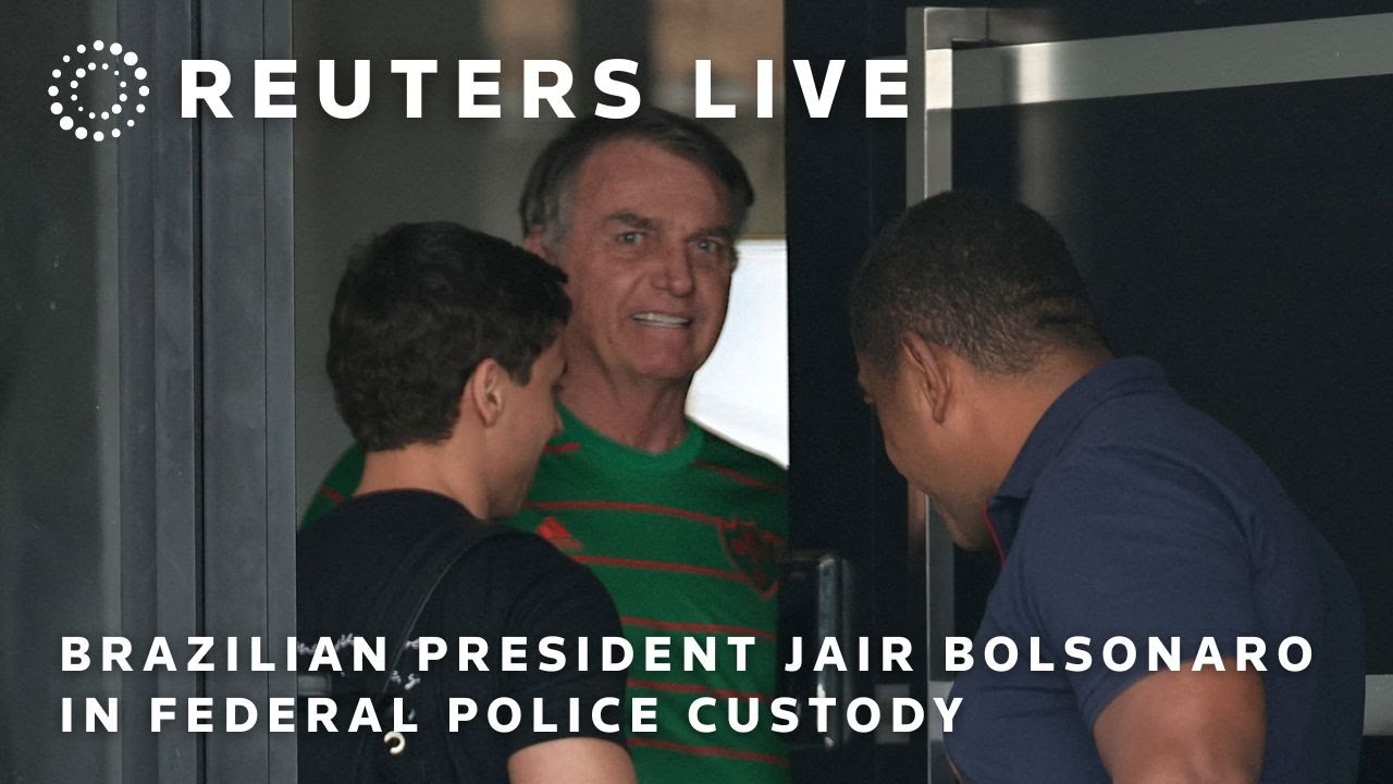 LIVE: Brazilian President Jair Bolsonaro in federal police custody