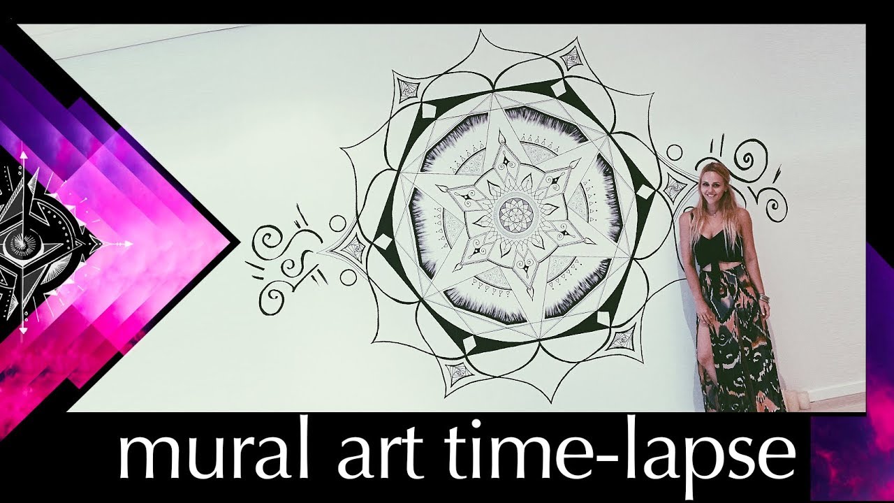 Mandala Wall Art Mural Time-Lapse - Morgan Joanel