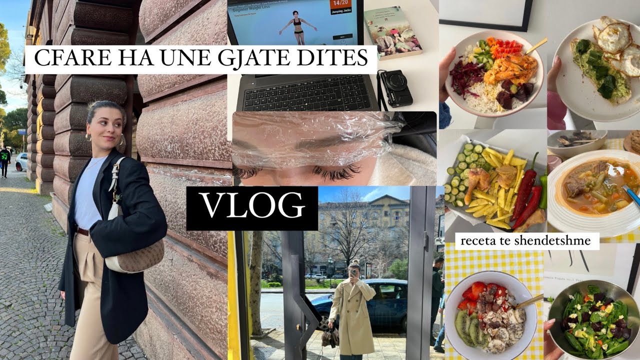 UNE ME DIETE? receta te shendetshme, ushtrime ne shtepi, market haul, grwm ,dilema per floket| VLOG