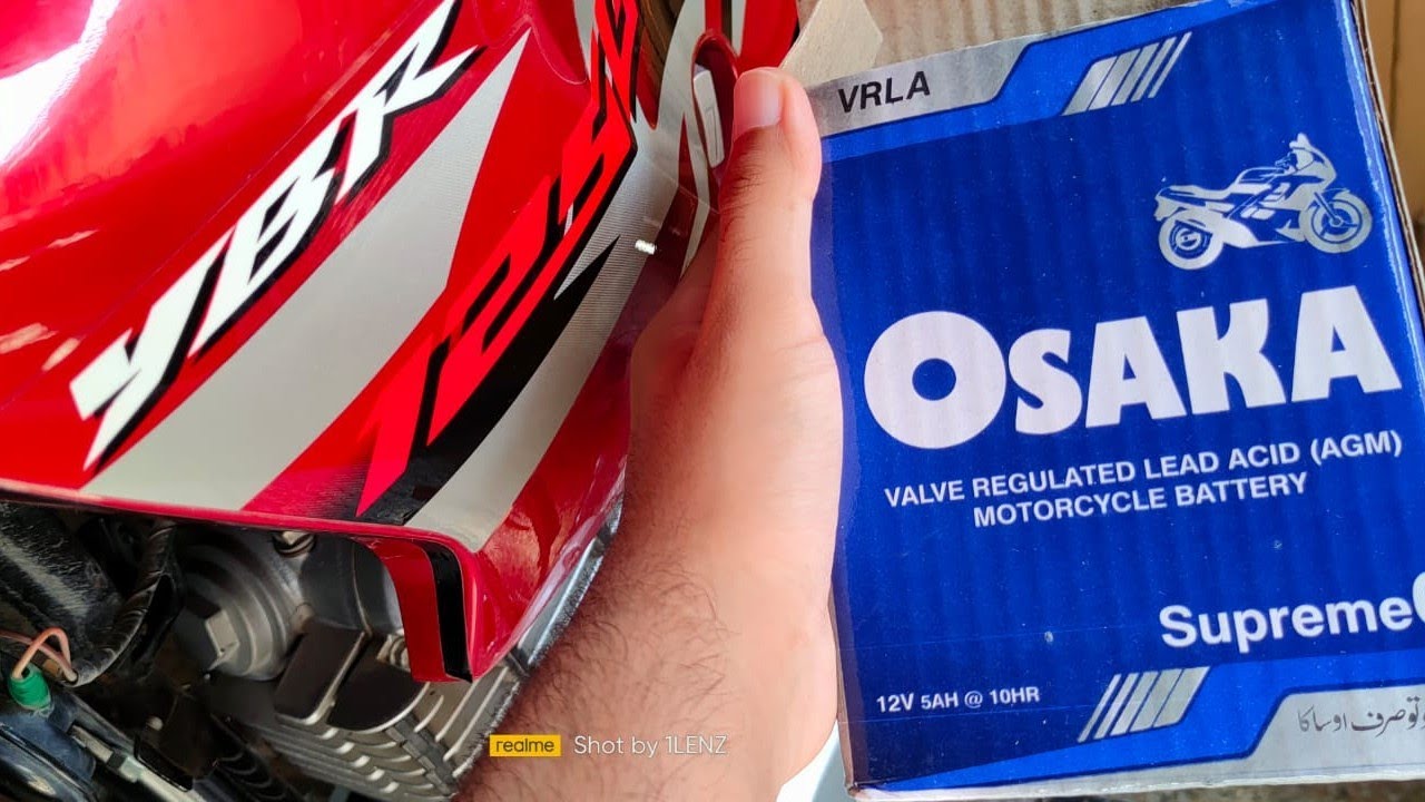 How to install new battery in motorcycle at home|(Yamaha YBR125G/ESD/YBZ/DX)|Osaka Battery|Vlog#114