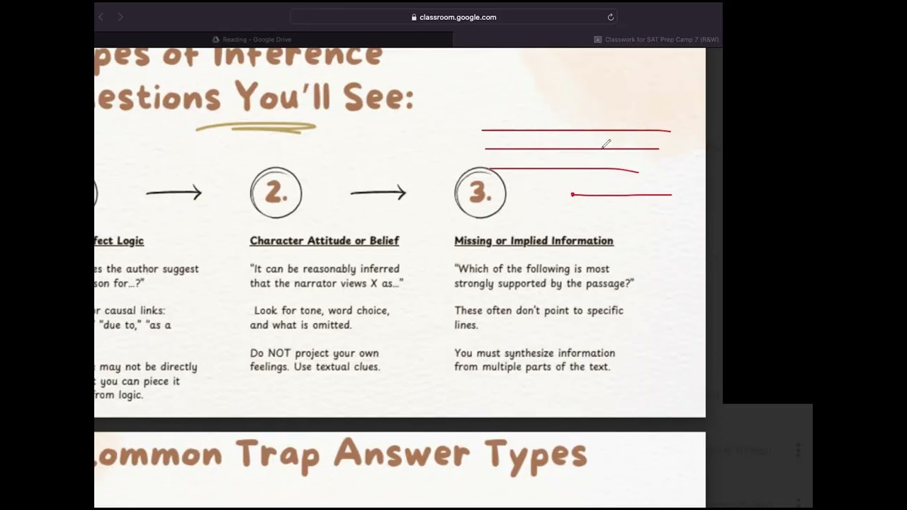 SAT R&W Lesson 6: Inference