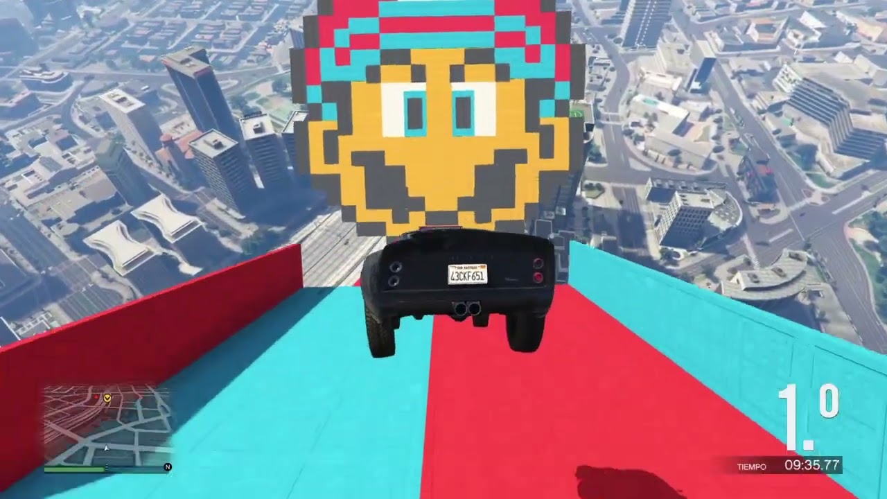 Carrera tóxica #92 | Mega Rampa Mario Bros | GTA 5 Gameplay