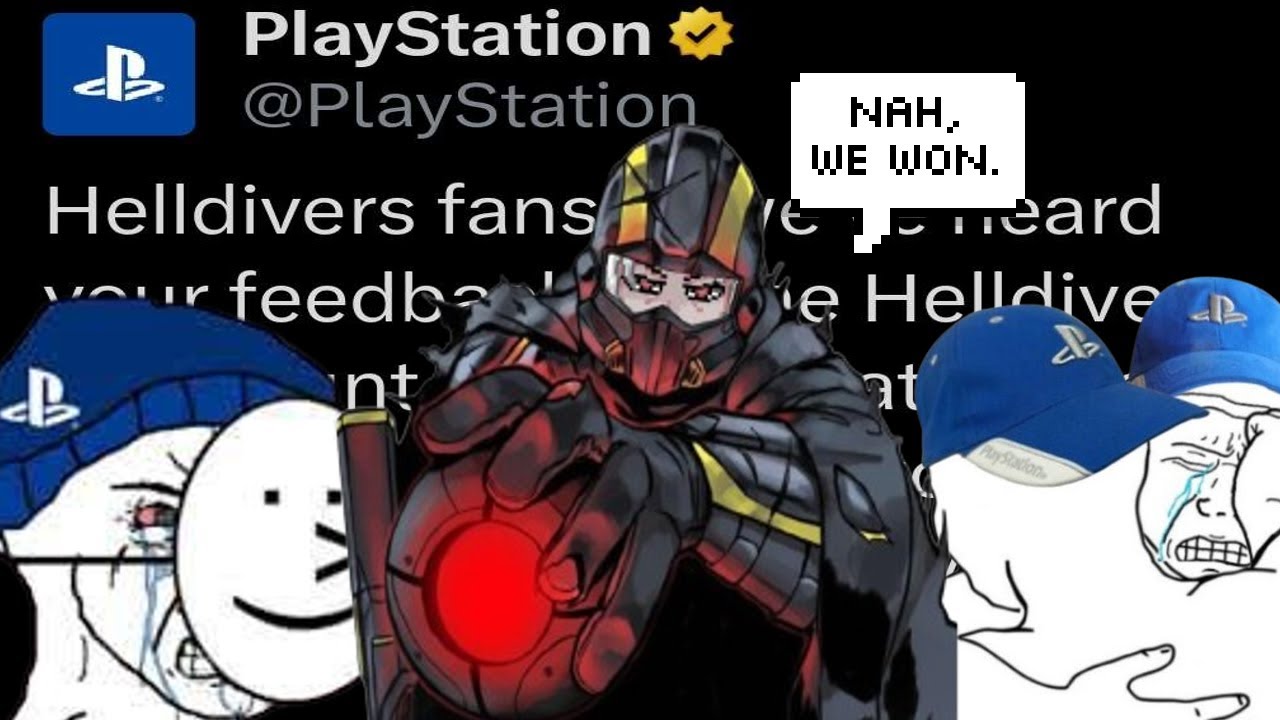 Sony Fanboys Salty Reaction to HellDivers 2 Win