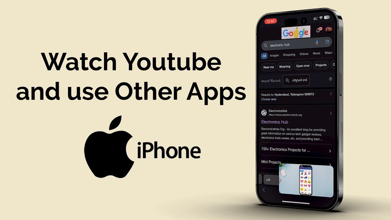 Как смотреть YouTube и использовать другие приложения на iPhone?