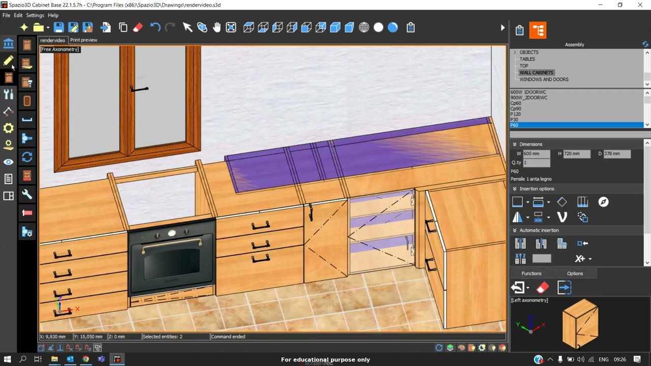 5.3 Spazio3D Add on Rendering   Cabinet Insertions