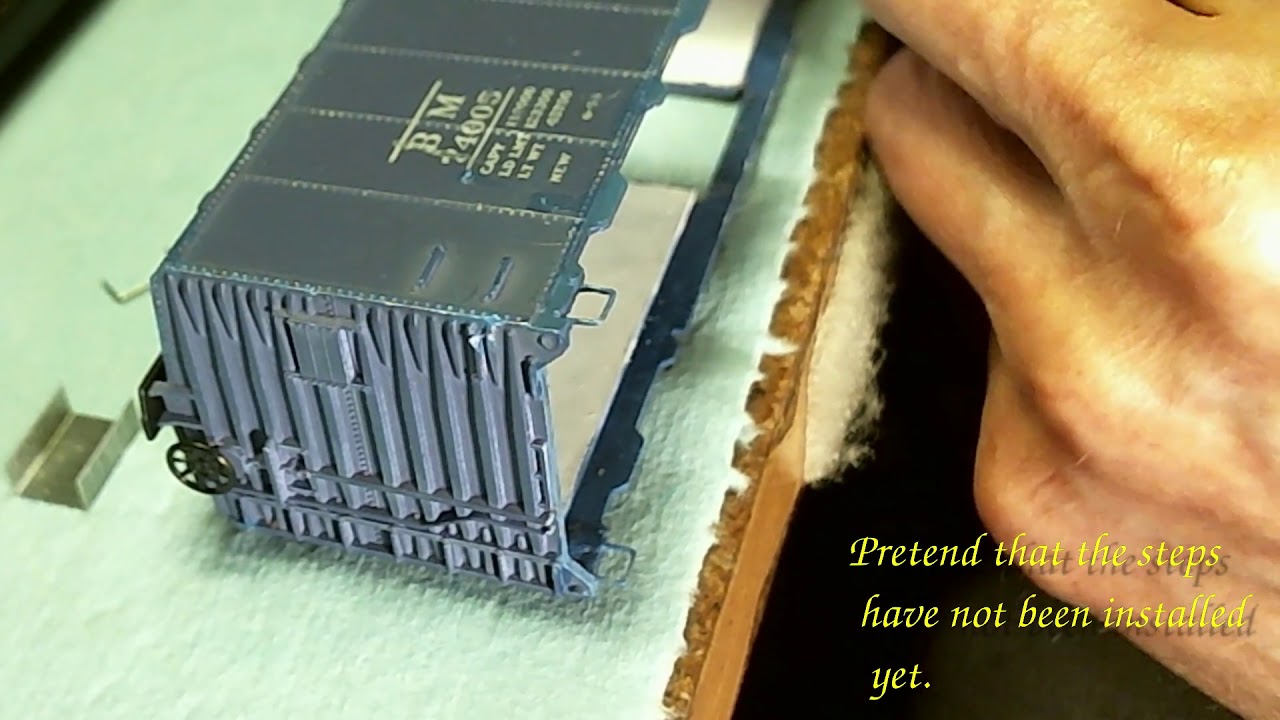 Athearn Blue Box Boxcar Restoration Part 04 A - Stirrup Step Fabrication
