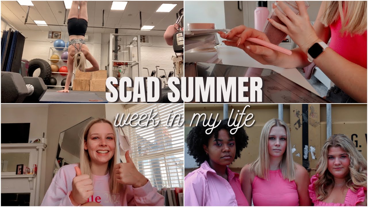 college week in my life vlog || scad savannah summer classes