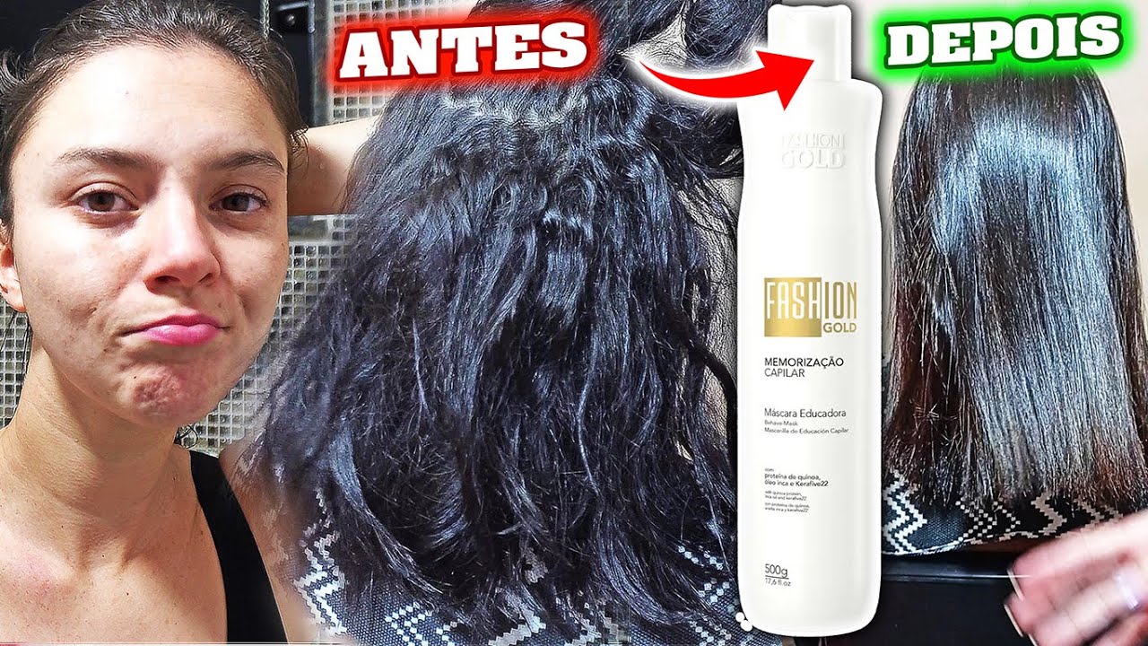APLIQUEI A PROGRESSIVA FASHION GOLD EM UMA CABELO GROSSO E COM MUITO VOLUME | ALISA MESMO?