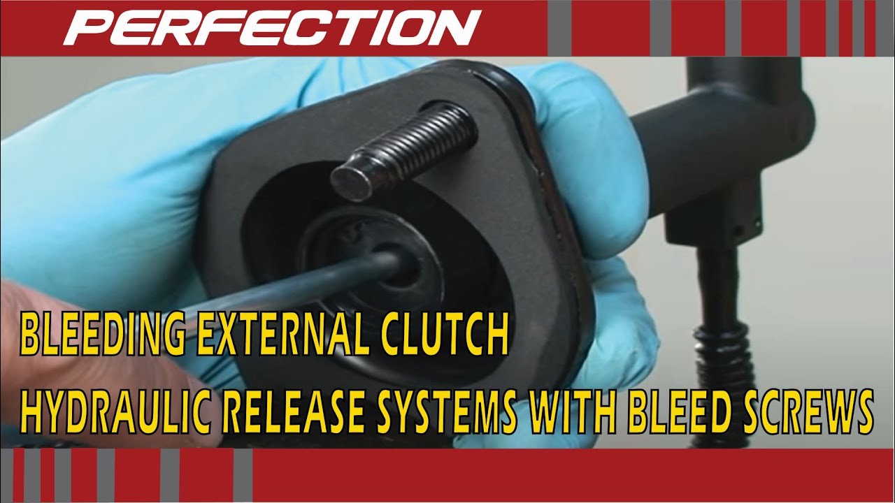 Bleeding External Clutch Hydraulic Release Systems with Bleed Screws