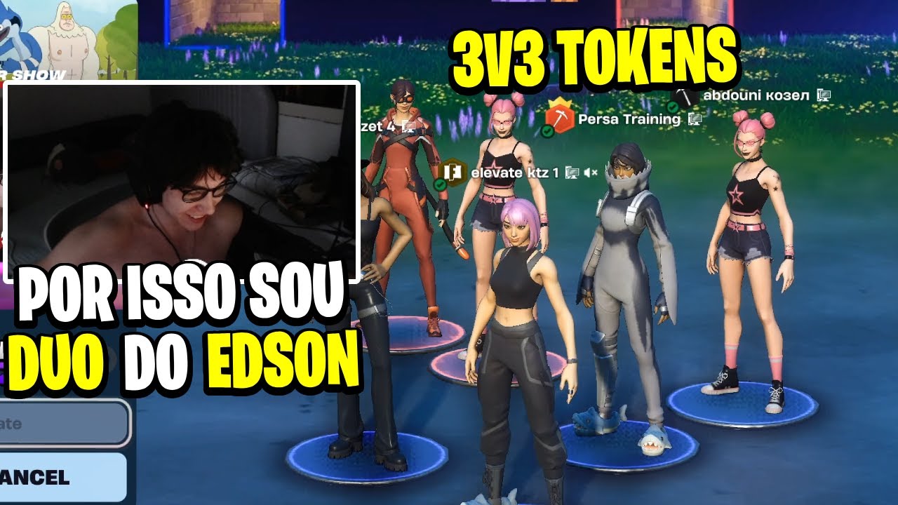 KITOZ MOSTROU PORQUE É DUO DO EDSON NESSE 3V3 TOKENS