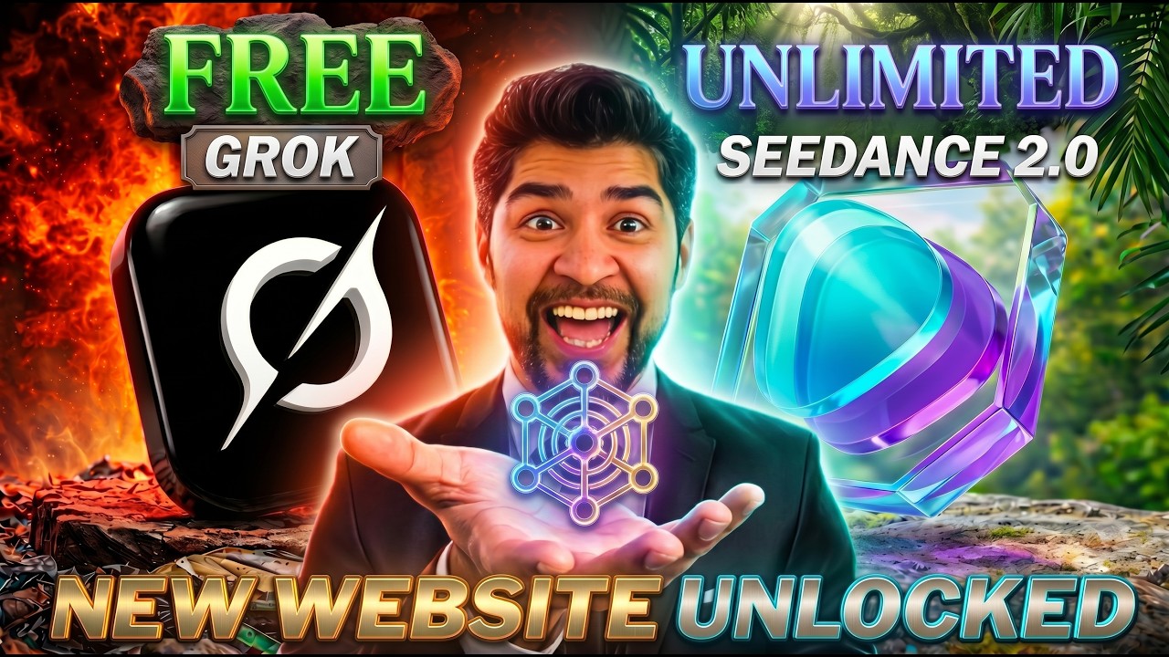 This website gives Grok AI & Seedance 2.0 - free and unlimited ai videos