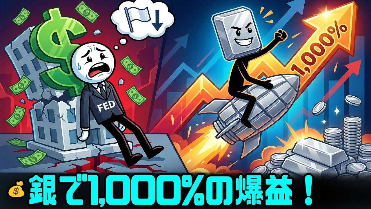 🚨 FEDの降伏と銀の逆襲：ドル崩壊の中で現物銀が1,000%の収益率を記録するしかない理由