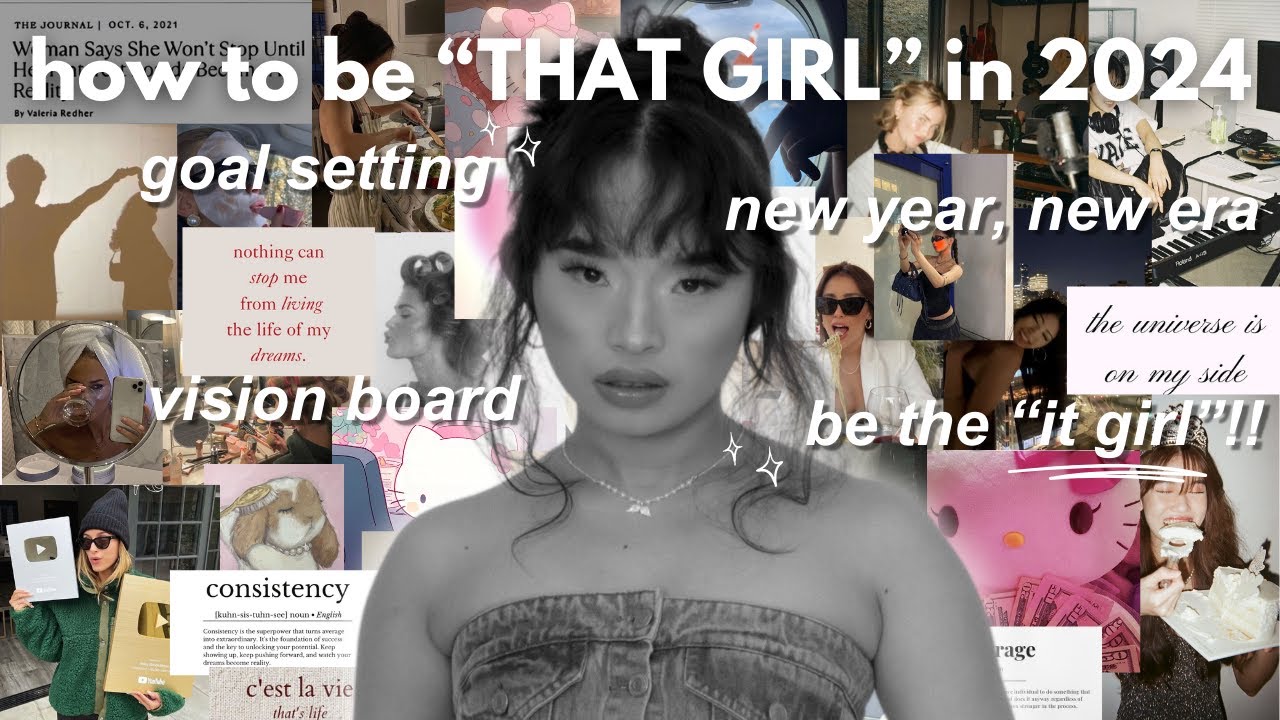 how to be THAT GIRL *PART 2* ♡ my IT GIRL goals & vision board making!! live in your IT GIRL ERA!! ♡