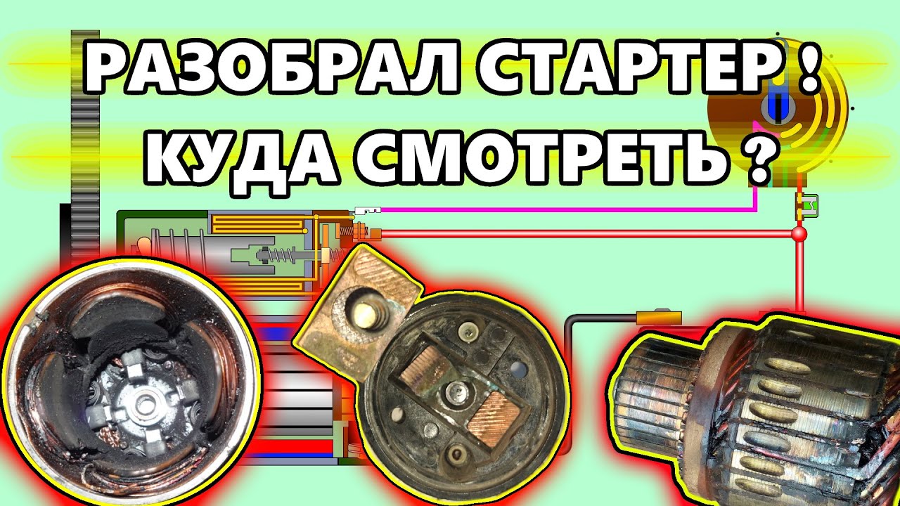 Основные неисправности стартера.