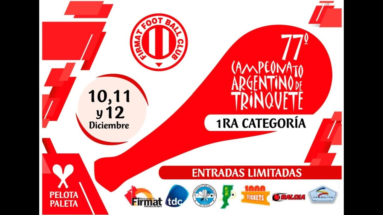CAMPEONATO ARGENTINO DE PALETA ( 3° y 4°) ( Final )