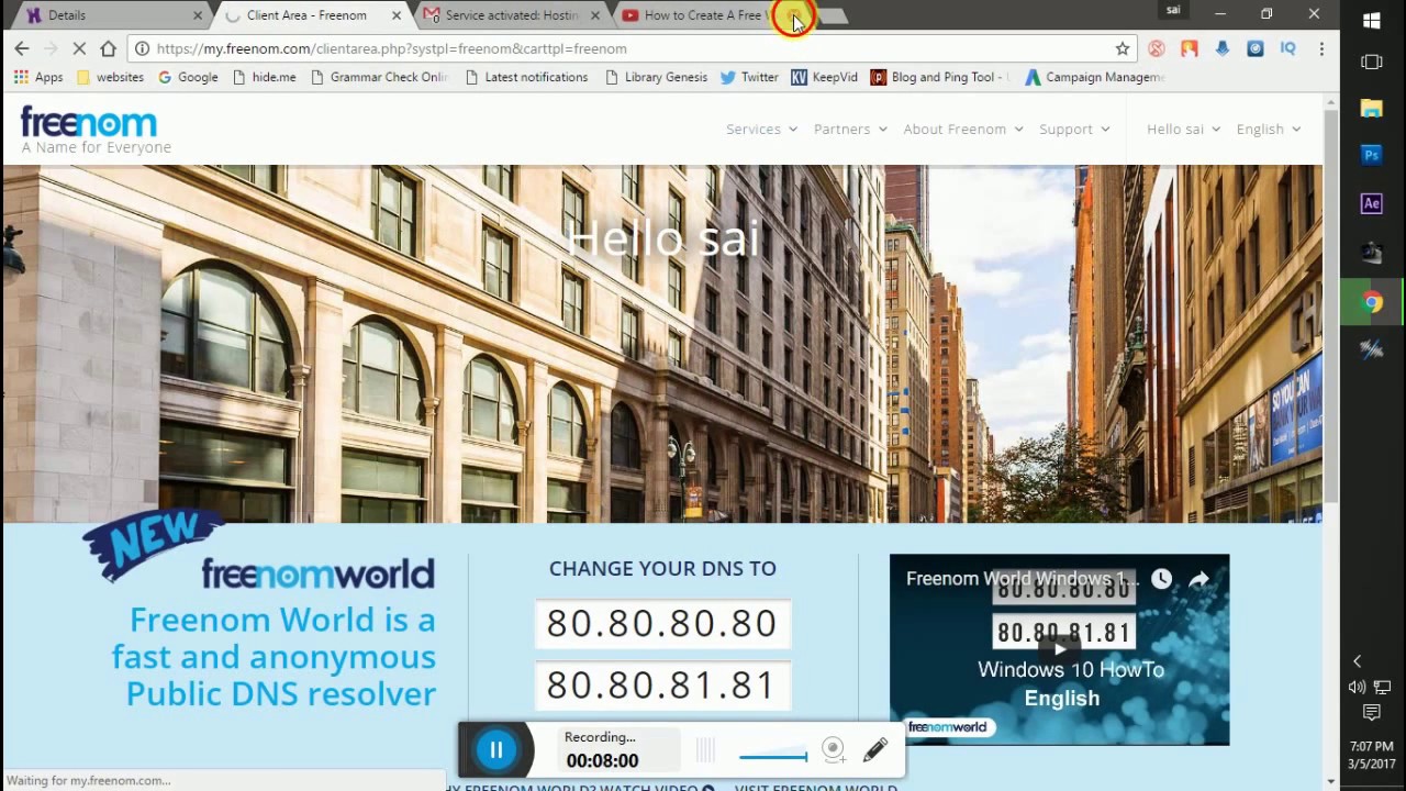How to Create A Free Website - with Free domain + hosting - with - wordpress website