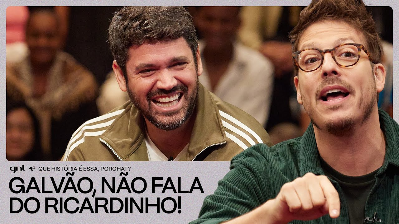 Galvão Bueno deixou Marcelo Courrege numa FRIA ao vivo! | Que História É Essa, Porchat?| GNT
