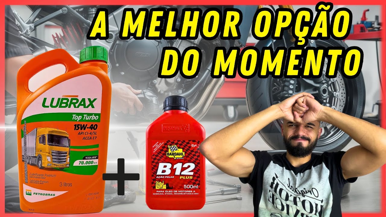 XRE 190 APÓS USAR ÓLEO DE CAMINHÃO LUBRAX TOP TURBO + BARDAHL B12 - SUCESSO DEMAIS