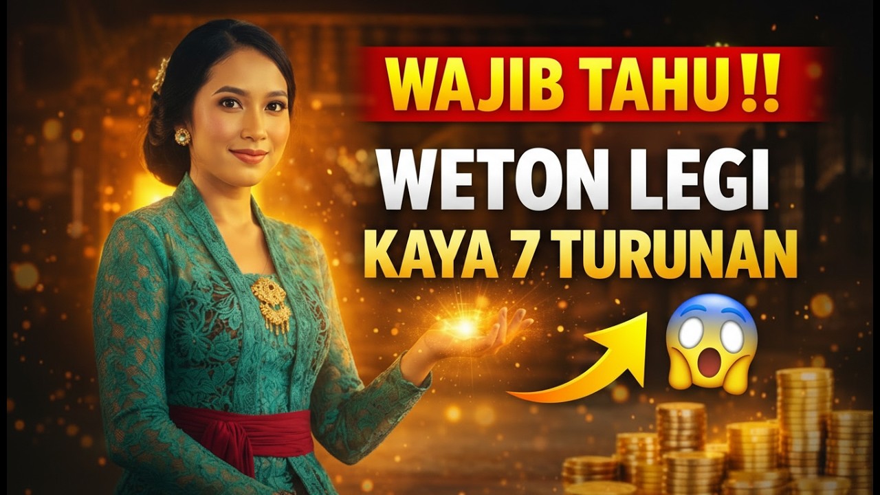 WAJIB TAHU‼️ Weton Legi Bisa Kaya 7 Turunan 😱 Rahasia Amalan Harian Pembuka Rezeki Besar!