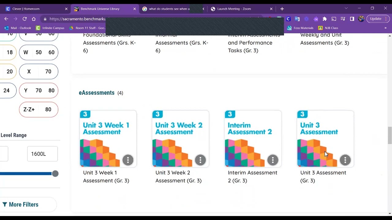 Benchmark Advance - How to assign a test