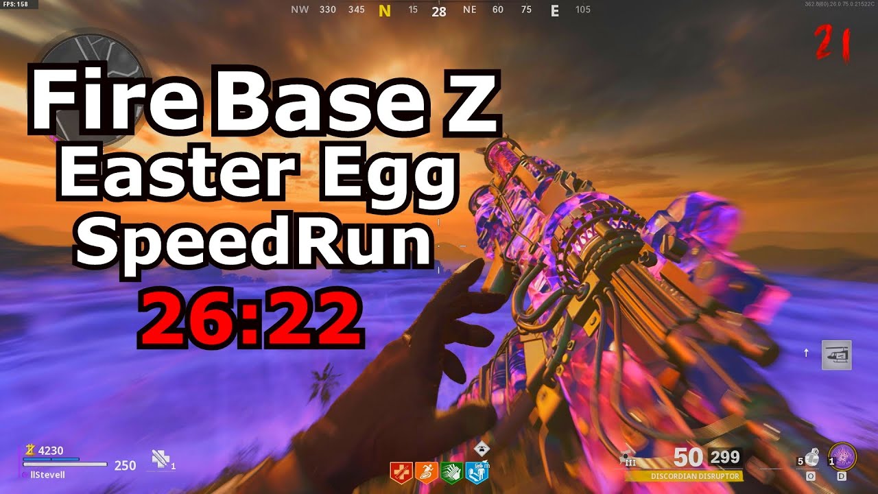 Firebase Z Solo Easter Egg Speed Run 26:22 (building Rai K WW)