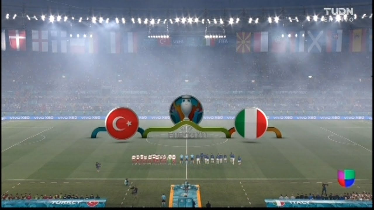 Univision Euro 2020 Inaugural Game Montage - Turkey vs Italy - June 11 2021