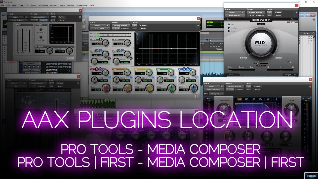 ГДЕ УСТАНОВЛЕНЫ ПЛАГИНЫ AAX | PRO TOOLS, MEDIA COMPOSER И FIRST