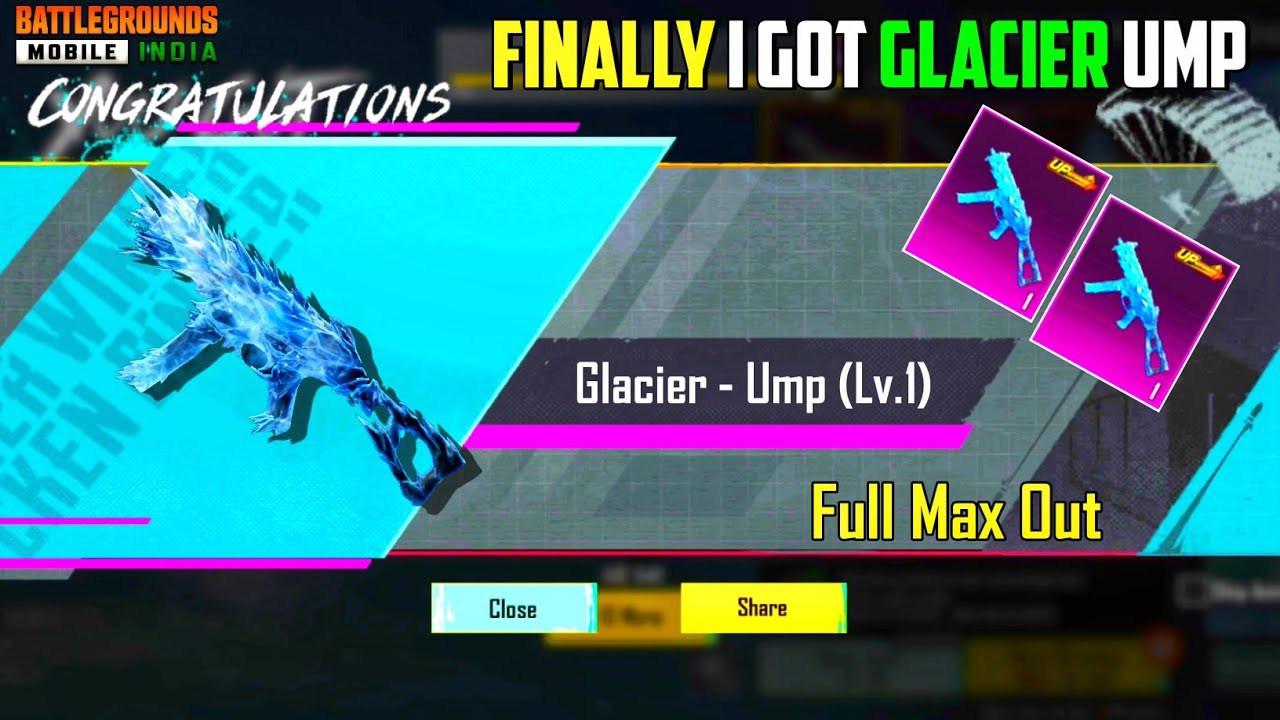 FINALLY I GOT GLACIER UMP45 | UMP GLACIER CRATE OPENING | GLACIER AKM | UMP GLACIER MAX OUT