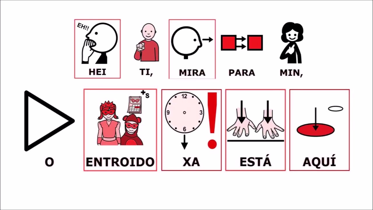 O ENTROIDO XA ESTÁ AQUÍ - Canción con pictogramas - CEE Miño (Ourense)