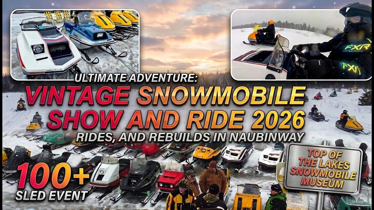 Vintage Snowmobile Show and Ride 2026 - Naubinway, MI Top of the Lakes Museum