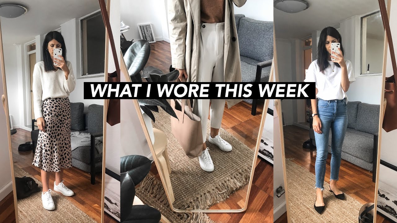 A Week of Outfits #17 - Transitional Style & How I Wear Sneakers | Mademoiselle