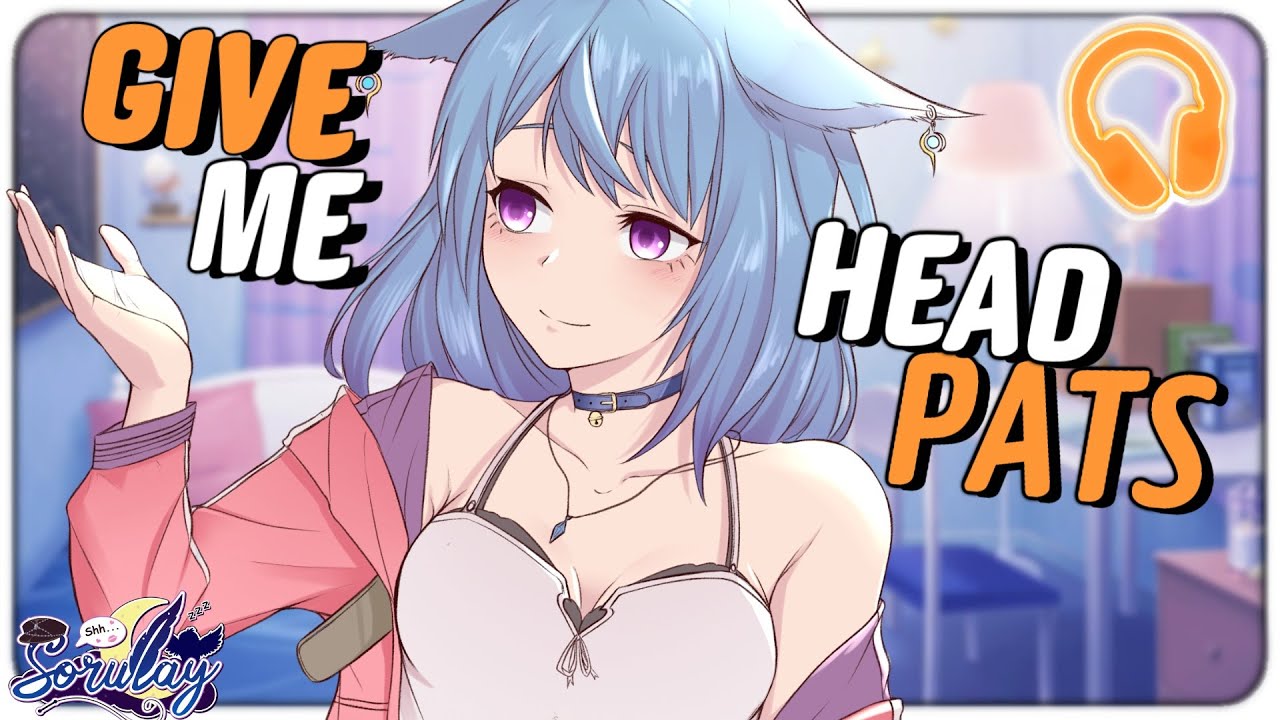 Сердитый Неко играет с твоими волосами, чтобы получить поглаживания по голове [VA|ASMR]