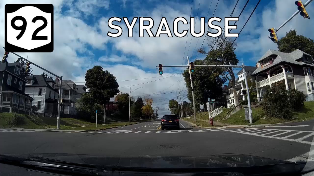 New York Route 92 in Syracuse (Full Length Drive)