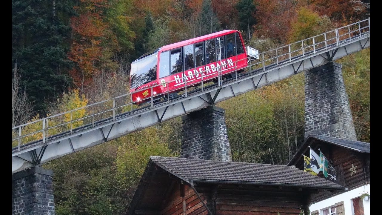 Harder Kulm Bahn - Funicular Railway.