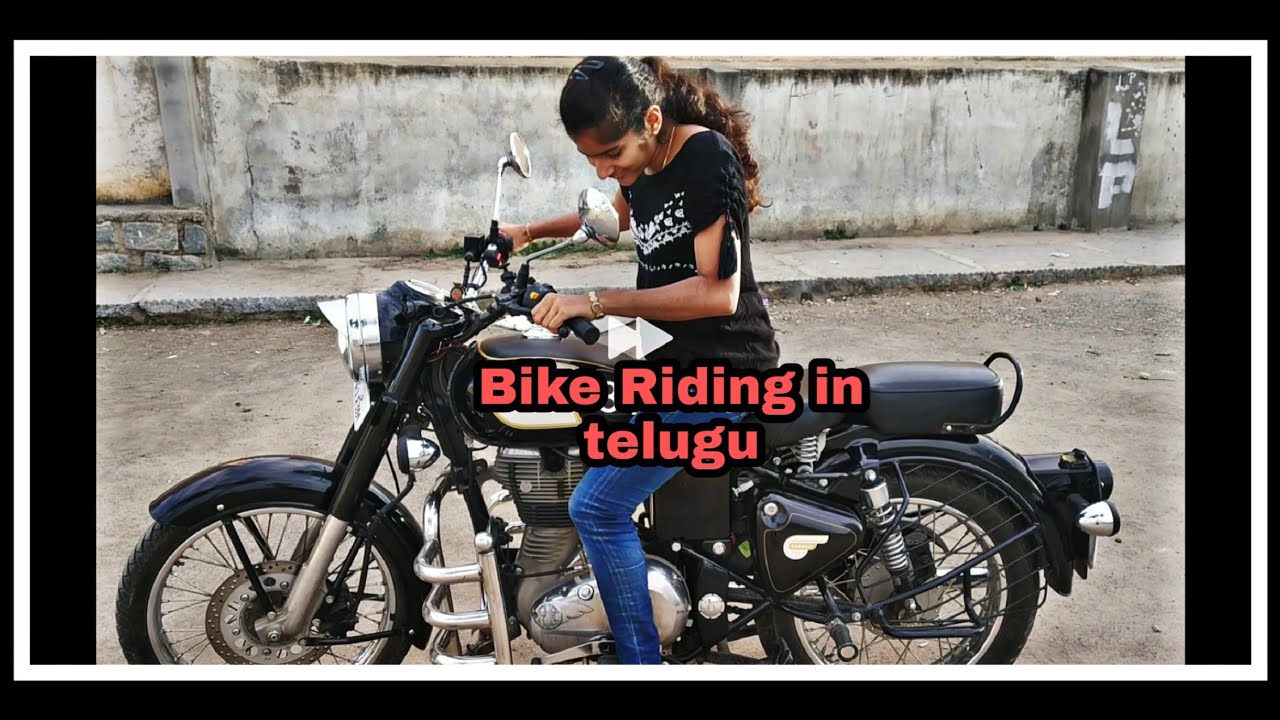 Girl Riding a Bike | Learn how to ride a Bike for beginners | DEMO ON BULLET | TELUGU VLOG