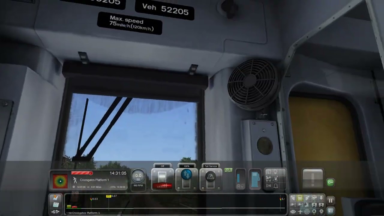 Train Simulator Classic, Class 150/2 doing the stopping service to YORK from LEEDS