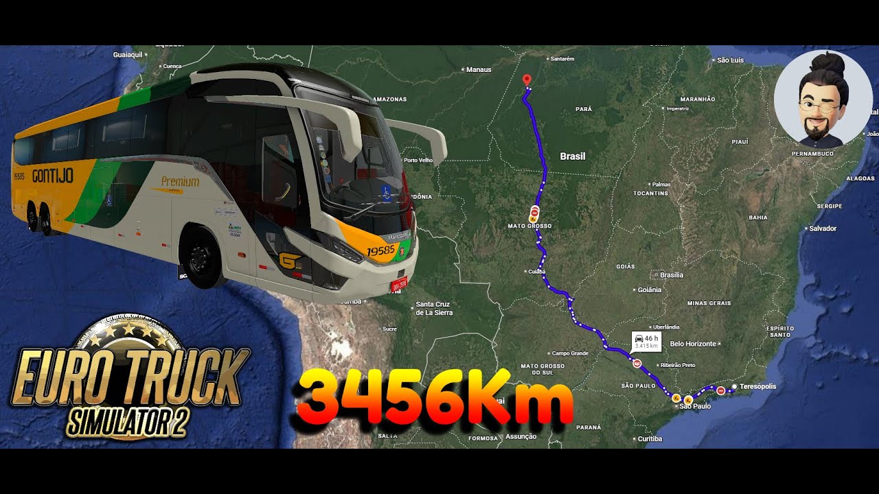 Euro Truck Simulator 2 - Viagem de Teresopolis (RJ) para Itatituba (PA)