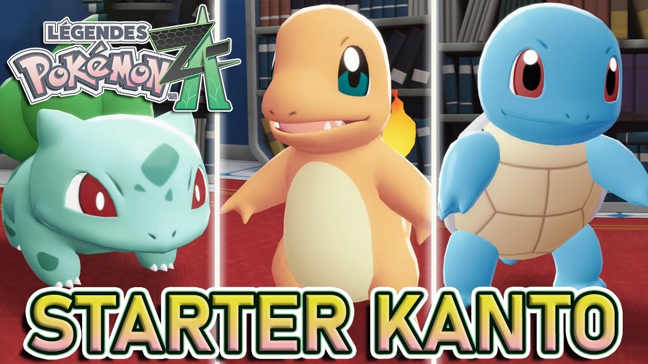 AVOIR  UN STARTER DE KANTO EN D&Eacute;BUT D&rsquo;AVENTURE ( Bulbizarre Salam&egrave;che Carapuce ) L&eacute;gendes Pok&eacute;mon ZA