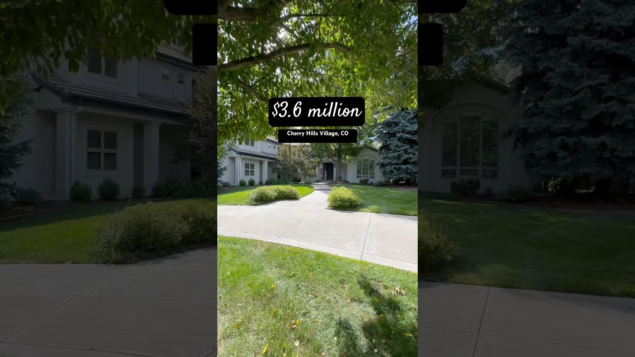 This propery is located in sough-after Cherry Hills Village in Colorado #coloradoestate #mansion