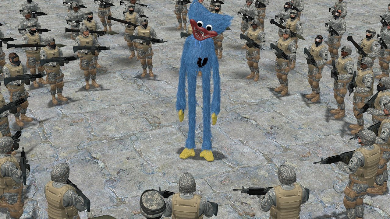 HUGGY WUGGY VS GTA V MILITARY!! Garrys Mod Sandbox