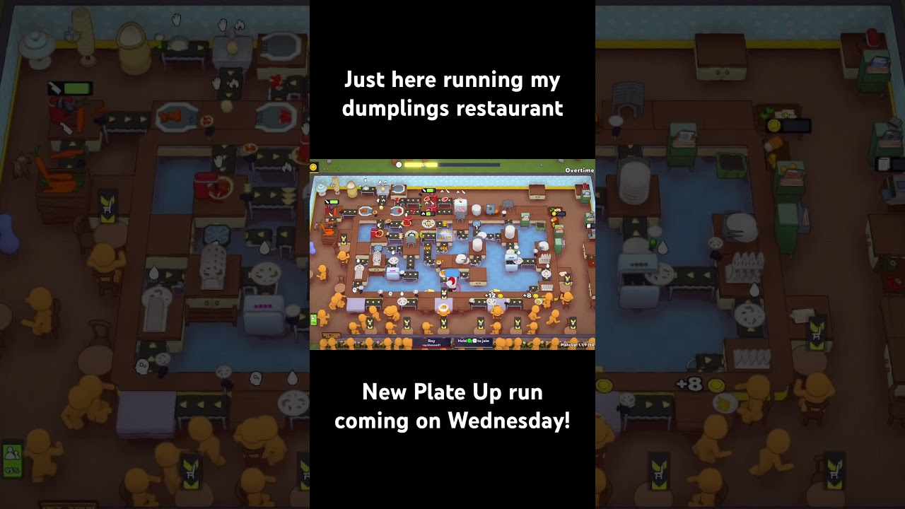 Tried automating dumplings! My longest Plate Up run. Video coming on Wednesday! #PlateUp #Gamer