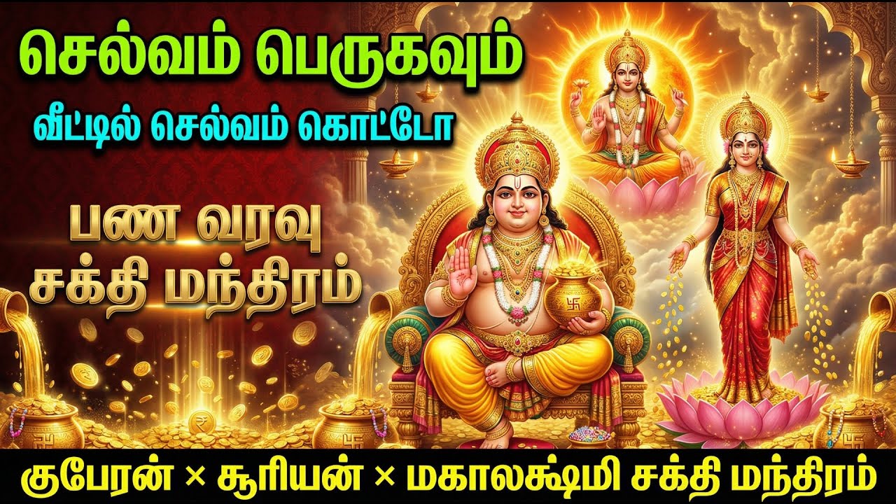 Kubera × Suryan × Mahalakshmi 💰 | Powerful Money, Wealth & Prosperity Chant | பண வரவு சக்தி மந்திரம்
