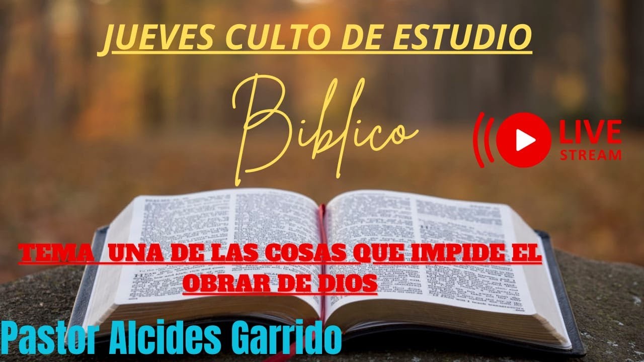 CULTO DIA JUEVES 29-01 DE ESTUDIO BIBLICO