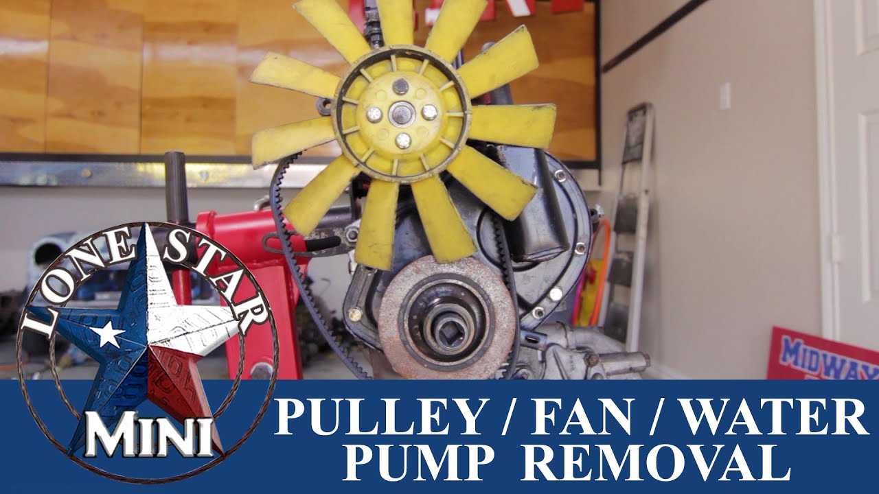 CRANKSHAFT PULLEY - FAN - WATER PUMP REMOVAL - CLASSIC MINI