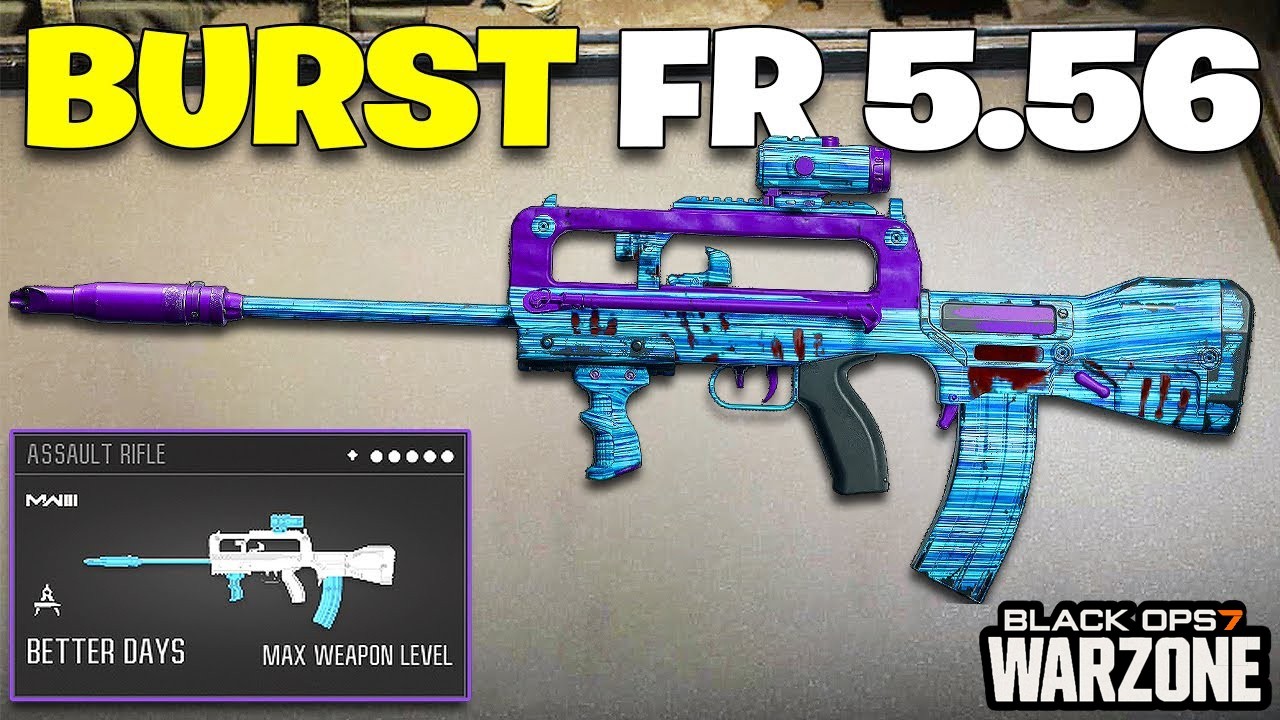 BURST FIRE FR 5.56 is a MONSTER in WARZONE SEASON 2! 🔥 (Best FR 5.56 Class Loadout for Warzone 3)